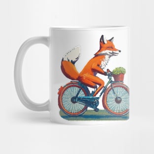 Fox Bicycle - 8bit Mug